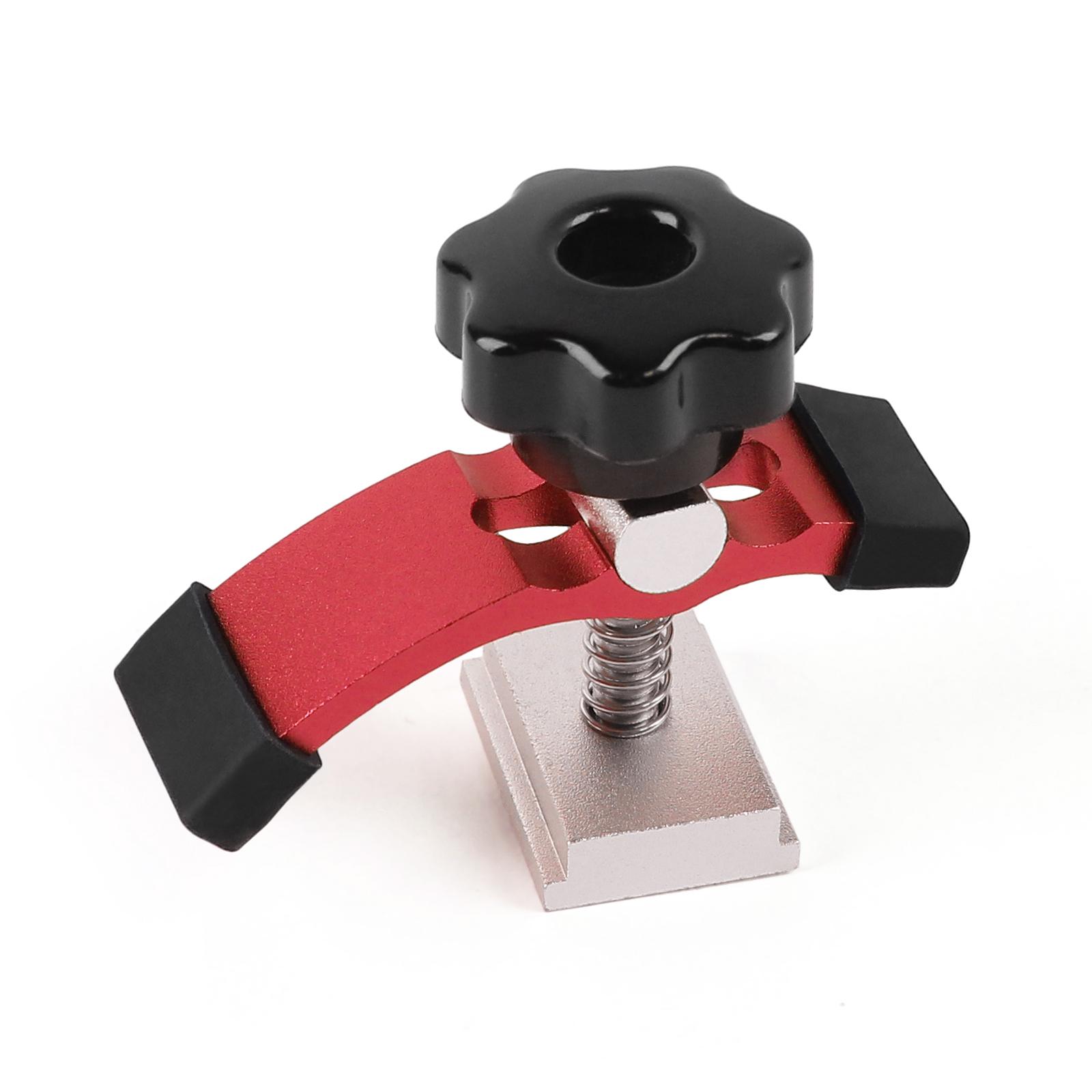 

1/2Pc Quick Acting T-Track Hold Down Clamp with T Silder Aluminum Alloy Woodworking Clamps Jig for Routers Drill Presses CNC