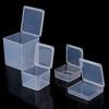 Square Transparent Storage Box Small Plastic Case For Jewelry Beads Small Parts Coins Screws Container Multiple Sizes Option