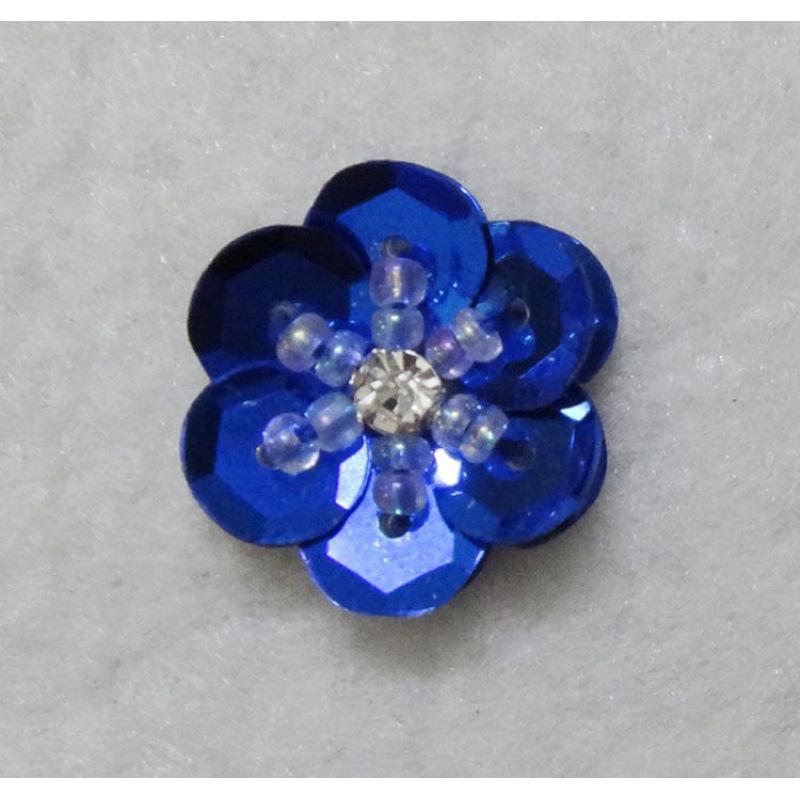 Hand-Sewn Sequin Flower Patches for Clothing, Hats, Bags, and Hair Accessories