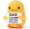 Lustige handgefertigte positive Kacke-Puppe mit Karte Heimdekoration Gestrickte Kacke Weihnachts-Puppen-Ornament Zimmerdeko Weihnachtsfeier Geschenke