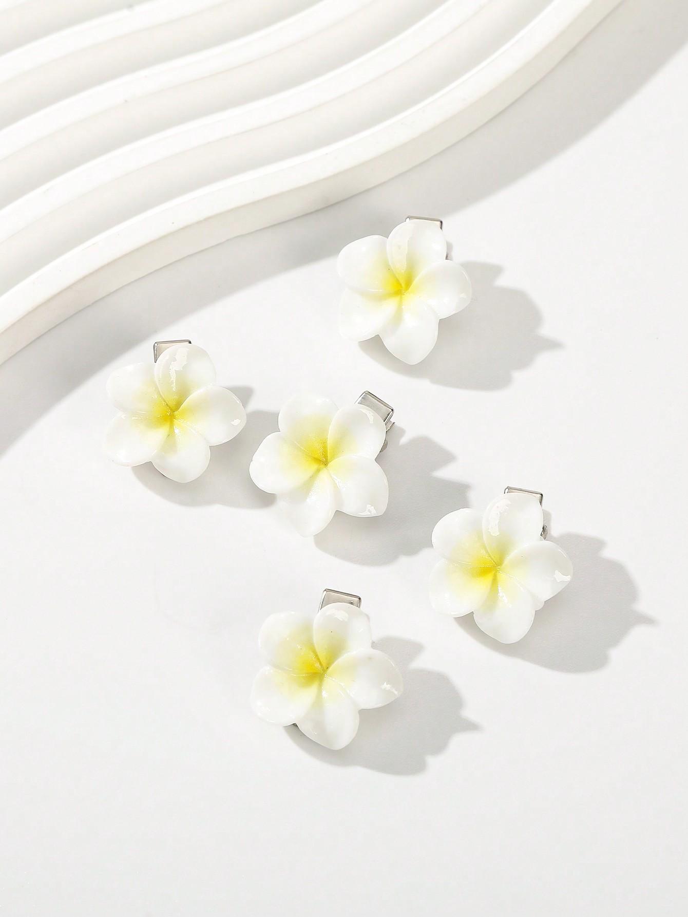 

5/20 Pcs Fashion Dopamine Egg Flower Barretes Hair Clips For Women Girls Party Hair Accessories