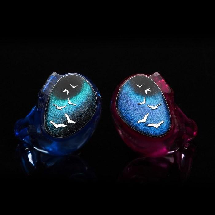 HiFiGo Kinera Celest PhoenixCall 1DD+2BA+2 6mm Microplanar Driver In-Ear Monitor, 5 Hybrid Driver IEM (3.5mm, Purple-Blue)