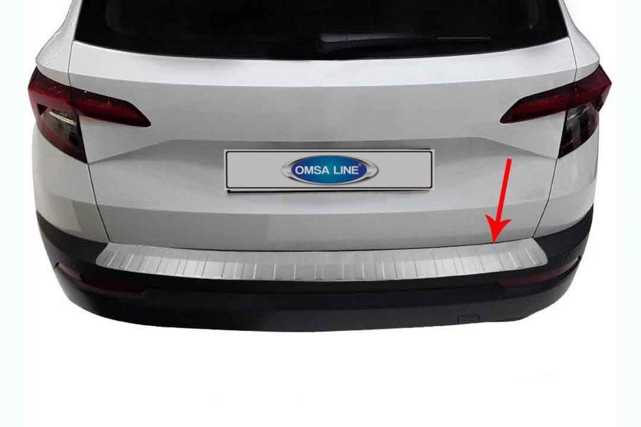 

Накладка на задній бампер OmsaLine (нерж) для Skoda Karoq