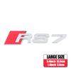 3D ABS RS3 RS4 RS5 RS6 RS7 RS8 Emblem Car Body Rear Trunk Decoration Stickers Accessories For  kcpn5 A4 A6 C7 8V B6 B7 Q7 B8 A3 8P