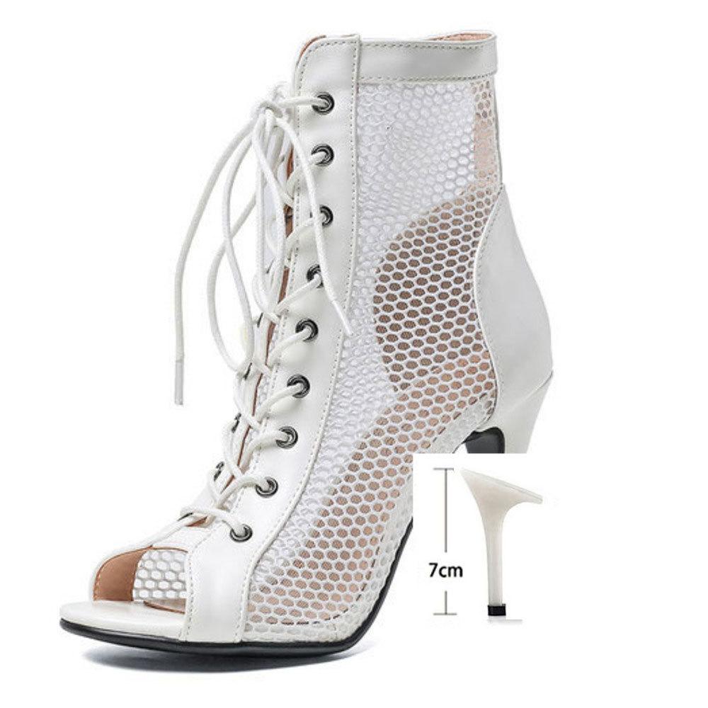Office Ankle Prom Lady Sexy Stilettos High Heels Footwear Women Dance Heels Shoes Black For Women'S Boots Latin