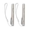 2Pcs Mini Flashlight Pocket Clip Stainless Steel ABS Rechargeable 600mAh Battery Pen Flashlight for 