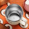 304 Stainless Steel Coffee Mug with Lid Double-Wall Travel Cup, Spill-Proof & Leakproof, Elegant Coffee Cup for Hot/Cold Drinks