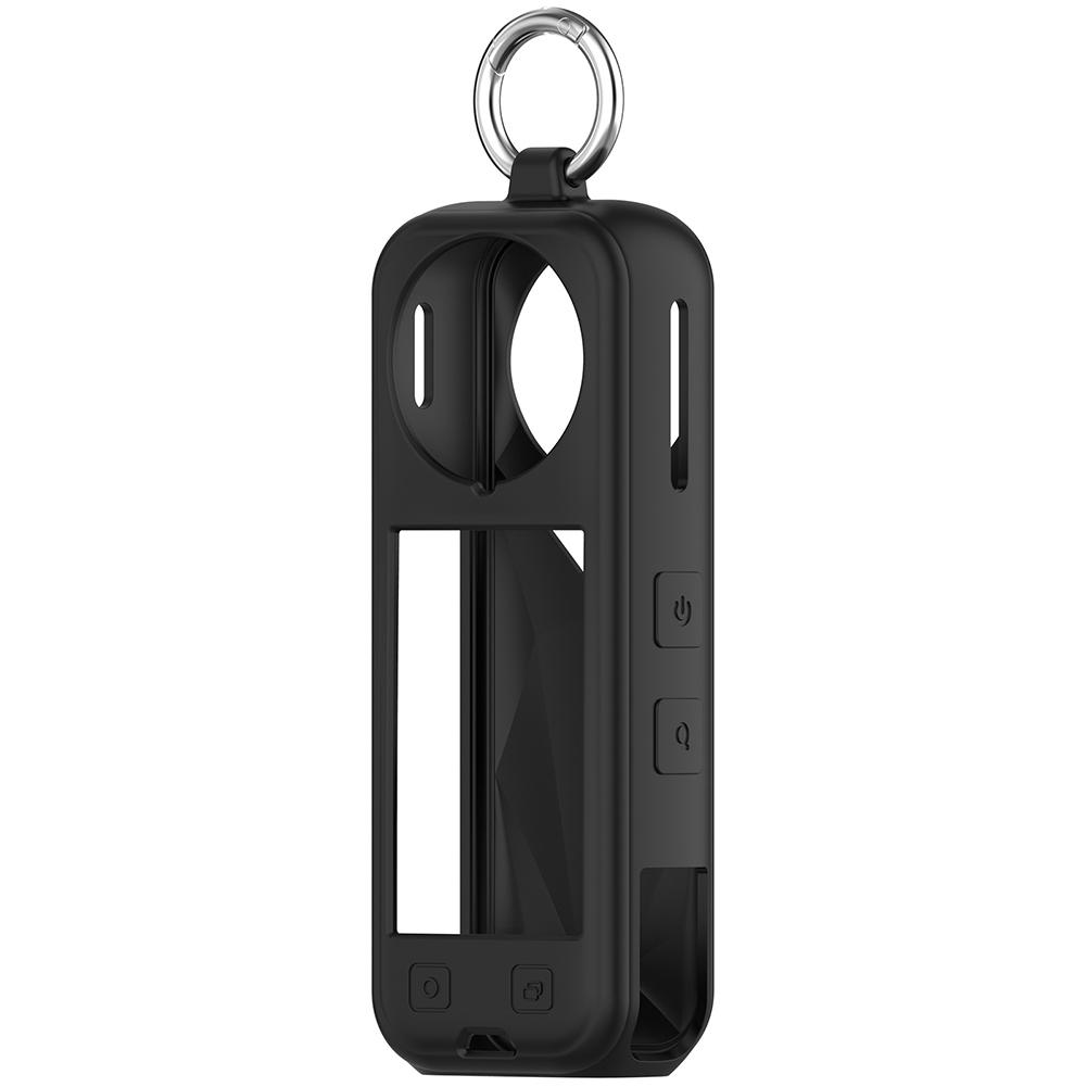 Silicone Protective Case for Insta360 X5 Panoramic Action Camera Shockproof Sleeve Cover for Insta360 X5 Anti-scratch Protector