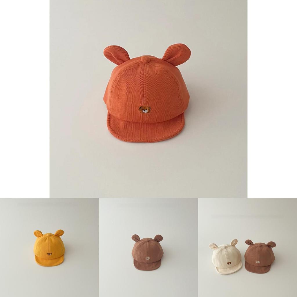 Baby Bear Cartoon Sun Hat With Wide Brim For Summer Sun Protection For Toddlers