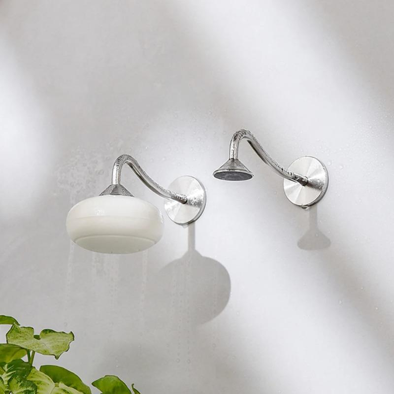 Portasapone Magnetico in Acciaio Inossidabile, Multifunzione da Parete Autodrenante, Per Bagno, Cucina, Cabina Doccia