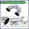 180 Degree Mandrel Exhaust Tube 25" OD 394" Leg Length Stainless Steel