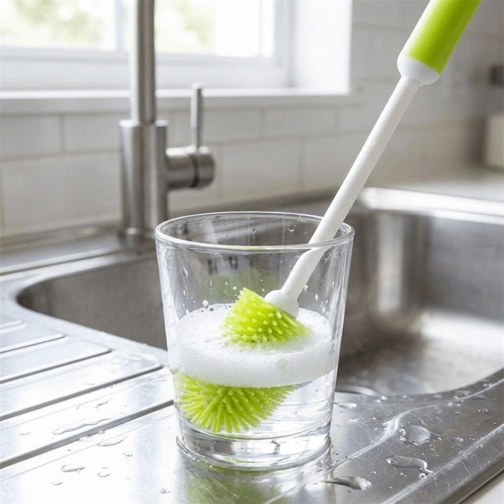 Soft Silicone Cup Brush TPR Cup Scrubber Stain Removal Bottle Cleaner Daily Cleaning