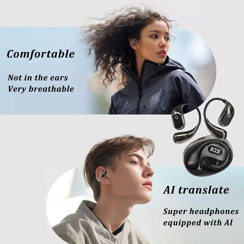 Wireless Translation Earbuds Real-Time 138 Language Translator Headphones Two-Way Earbuds Air Traductor Smart Voice Translator