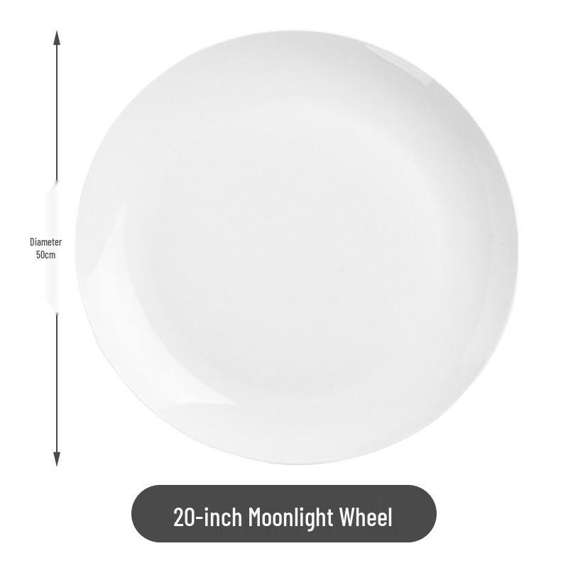 Elegant Moonlight Bone China Ceramic Dinner Plate - Perfect for Steak, Western and Cold Dishes, Gift or Display.