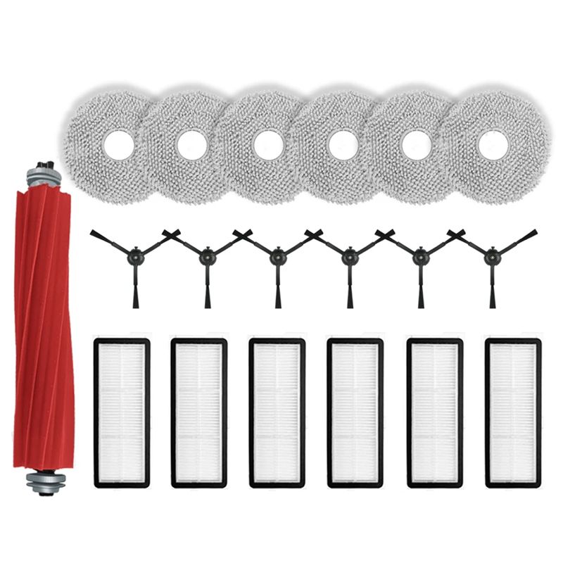 

AEE4-For Roborock Qrevo S, Qrevo Pro, Qrevo Maxv, Qrevo Plus Vacuum Parts Main Roller Side Brush Filter Mop Pad Cloth Parts