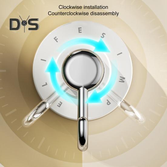 3-teilige Saugnapfhaken, robuste, schwingende Magnethaken, starke Tragfähigkeit, einfach zu installieren, für Küche und Bad