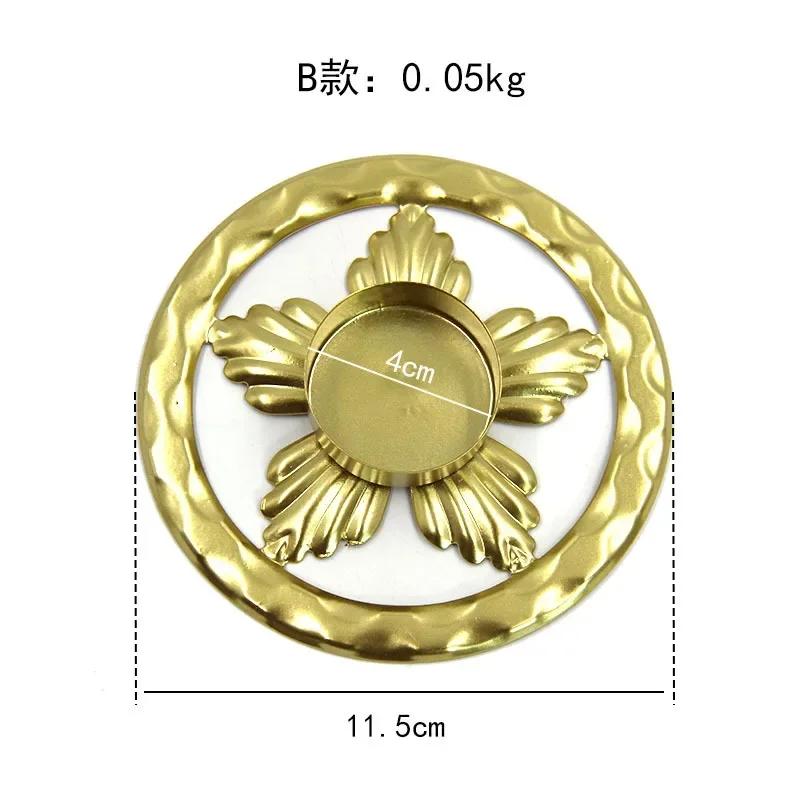 Home Decor Iron Plated Black Gold Candle Holders Decor for Wedding Party Festival Portavelas Candelabra Art Table Decoration