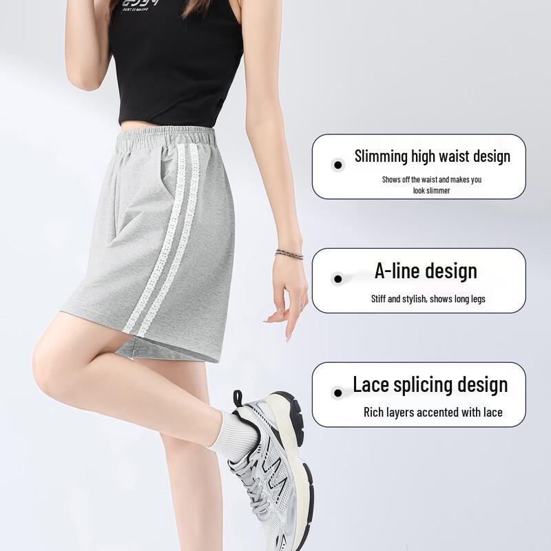 MINISO Women's 2026 Summer High-Waist Sporty Bermuda Shorts