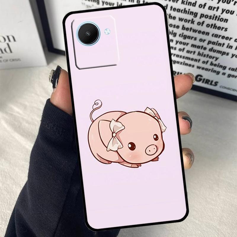 Adorable Cute Pigs Piglets For Realme GT7 Pro GT6 C67 C65 C63 C61 C55 C53 C51 C71 C75 10 11 12 13 14 15 Pro Plus Case