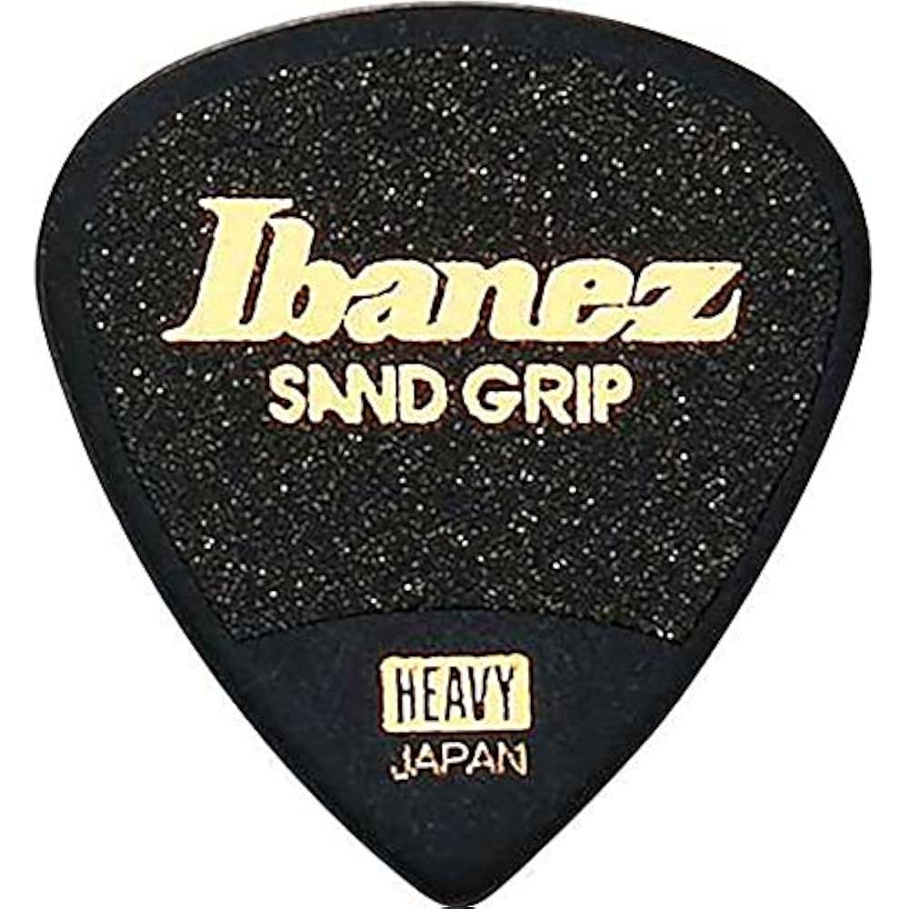 Ibanez PA16HSG-BK HEAVY (1.00mm) Sand Grip Short Teardrop Pick (Black)