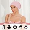 Women's Sleep Caps Adjustable Satin Lined Nightcap with Hair Scrunchie Suitable for Sleeping