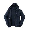 Timberland Veste homme 3 en 1 à capuche, imperméable, coupe-vent, respirante et chaude, bleu saphir foncé A5MBP-433
