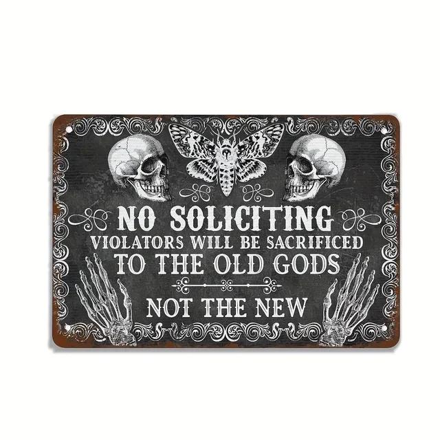 Vintage Metal Tin Sign  The House Witch Rules Halloween Decoration  Retro Wall Art for Home Room Restaurant Decor
