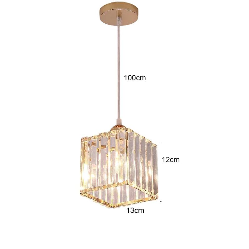 Crystal Ceiling Light Corridor Ceiling Lamp Luxury Balcony Aisle Foyer Kitchen Ceiling Pendant Light Hanging Chandelier Crystal