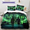Fight Club Pattern Bedding Quilt Set Quilt Cover Pillowcase Home Decoration Birthday Gift (1 * Duvet Cover + 2 * Pillowcase, Without Core)