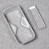 RUIQ Honda New Vezel RV Series Exclusive Interior Rear Seat Drink Holder Cover Garnish HONDA VEZEL Exclusive Design (Satin Silver)