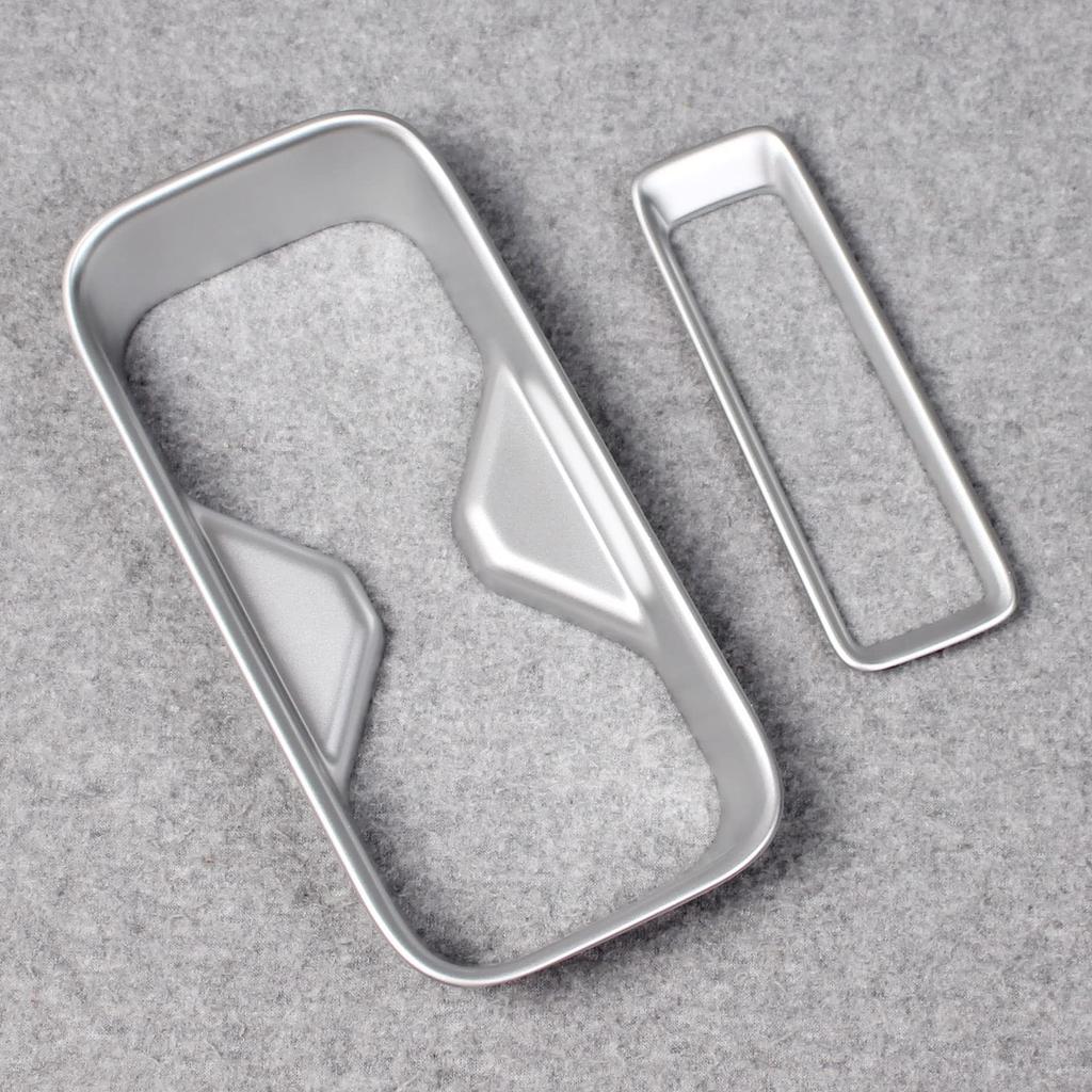RUIQ Honda New Vezel RV Series Exclusive Interior Rear Seat Drink Holder Cover Garnish HONDA VEZEL Exclusive Design (Satin Silver)