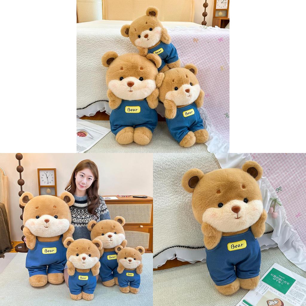 Cute Cowboy Teddy Bear Plush Toy Cartoon Soft Stuffed Animal For Children Gift
