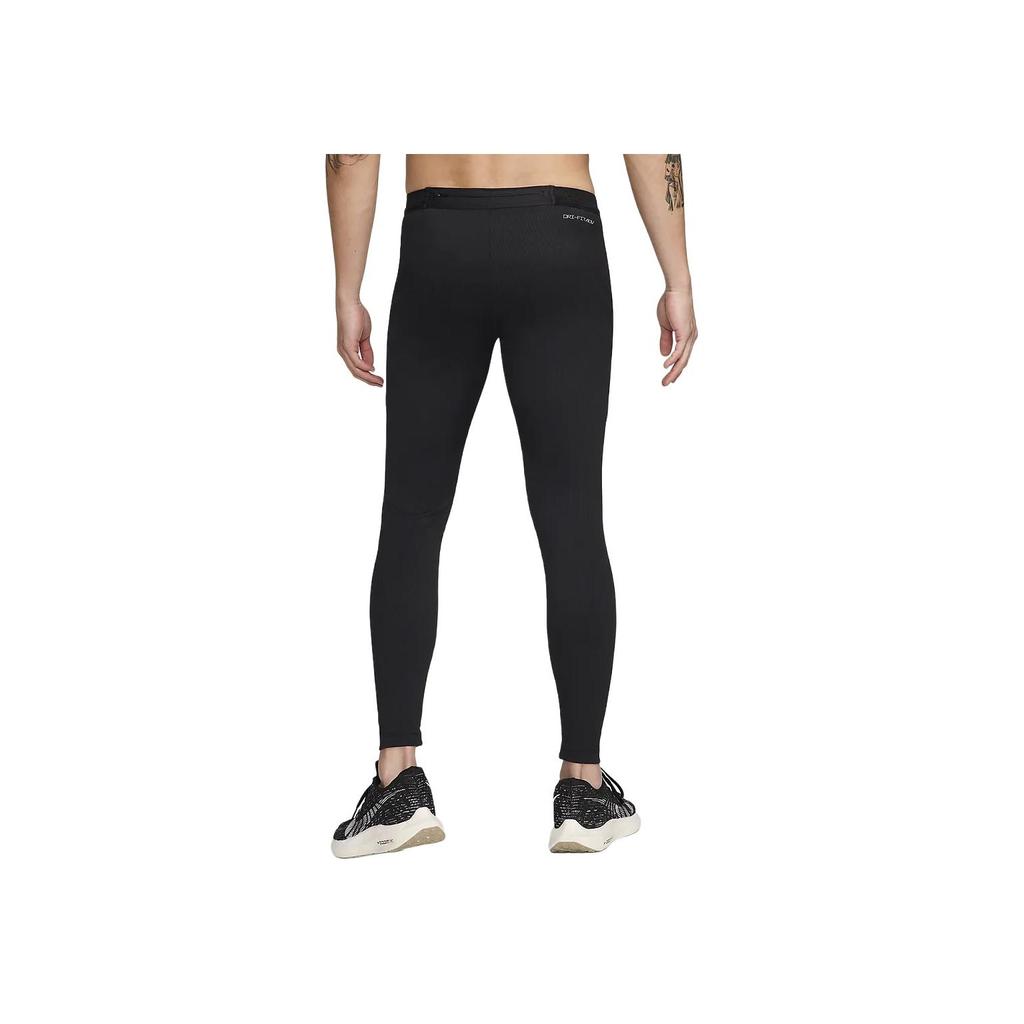 Nike Pantaloni Sportivi Affusolati con Vita Elastica e Stampa Logo Aeroswift Pantaloni Uomo Neri FN3368-010