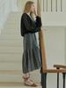 Avang Ethnic Pattern Ribbon Dress - Black