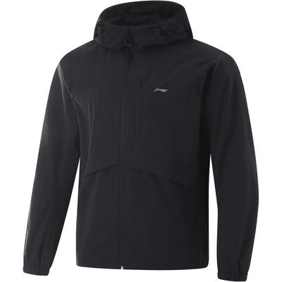 Lettuce Edge Water-Resistant Windbreaker Hooded Loose Comfortable Letter Print Zipper Outdoor Casual Early Autumn Jacket Men Jackets AFDU937-1