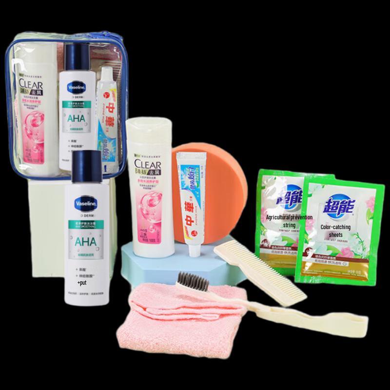 Clear Men's Travel Toiletry Set