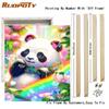Frame Diy Paint By Numbers For Adults Kits Panda Animals Handicrafts Numbers Painting For Home Wall Art Picture 40x50cm