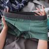 Men's Striped Loose Breathable Flat Angle Underwear Mid Waist Men's Underwear
