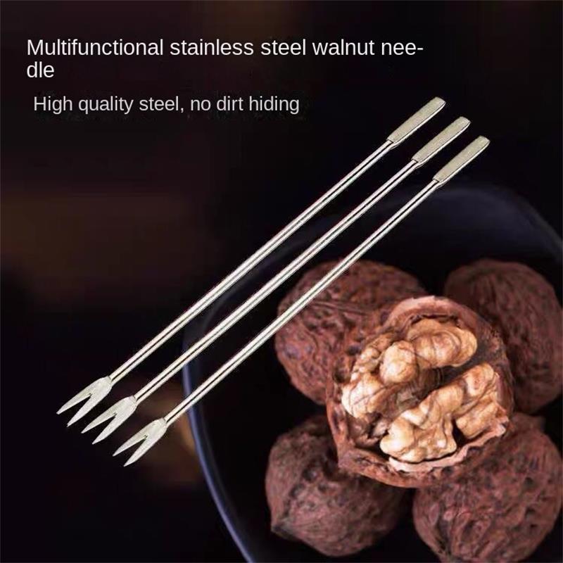 5pcs/lot Robust and High Quality Lobster Forks Walnut Gadgets Seafood Function Fruit Tools Kitchen Kitchen Needl