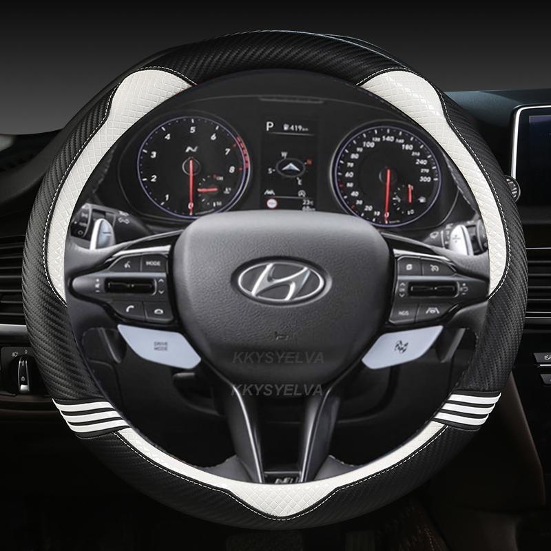 Car Steering Wheel Cover For Hyundai I40 I30 I20 I10 Ix35 Ix25 Tucson Accent Elantra Santa Fe Creta Solaris Kona Auto Accessorie