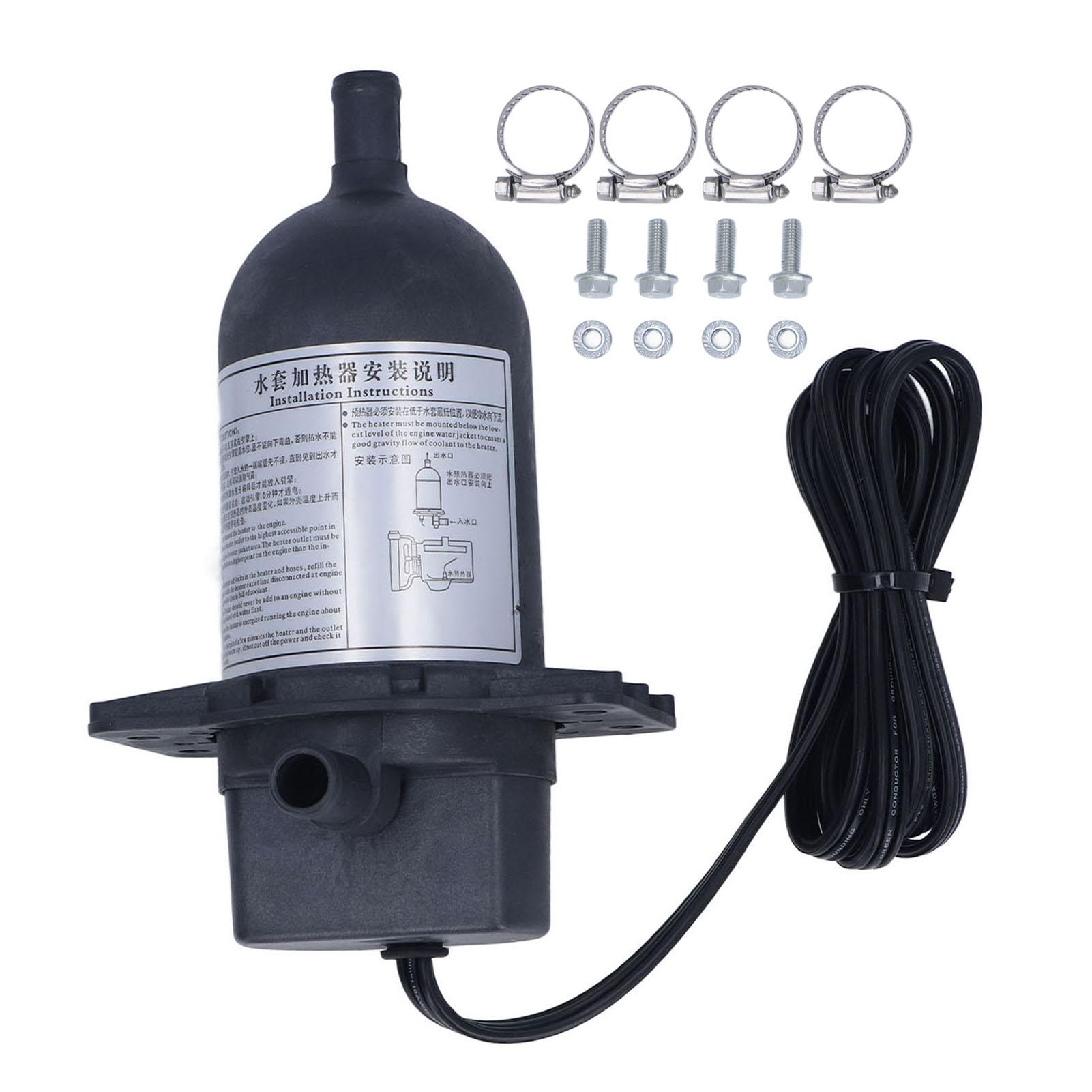Riscaldatore Camicia Acqua Motore 1000W Preriscaldatore a Temperatura Costante Bassa Vibrazione Riscaldatore Liquido di Raffreddamento Motore 120V