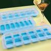 Silicone 9/12 Grid Giant Silicone Ice Cubes Square Tray Mold Orange Non-Toxic Durable Wine Ice Cube Bar Blocks Maker