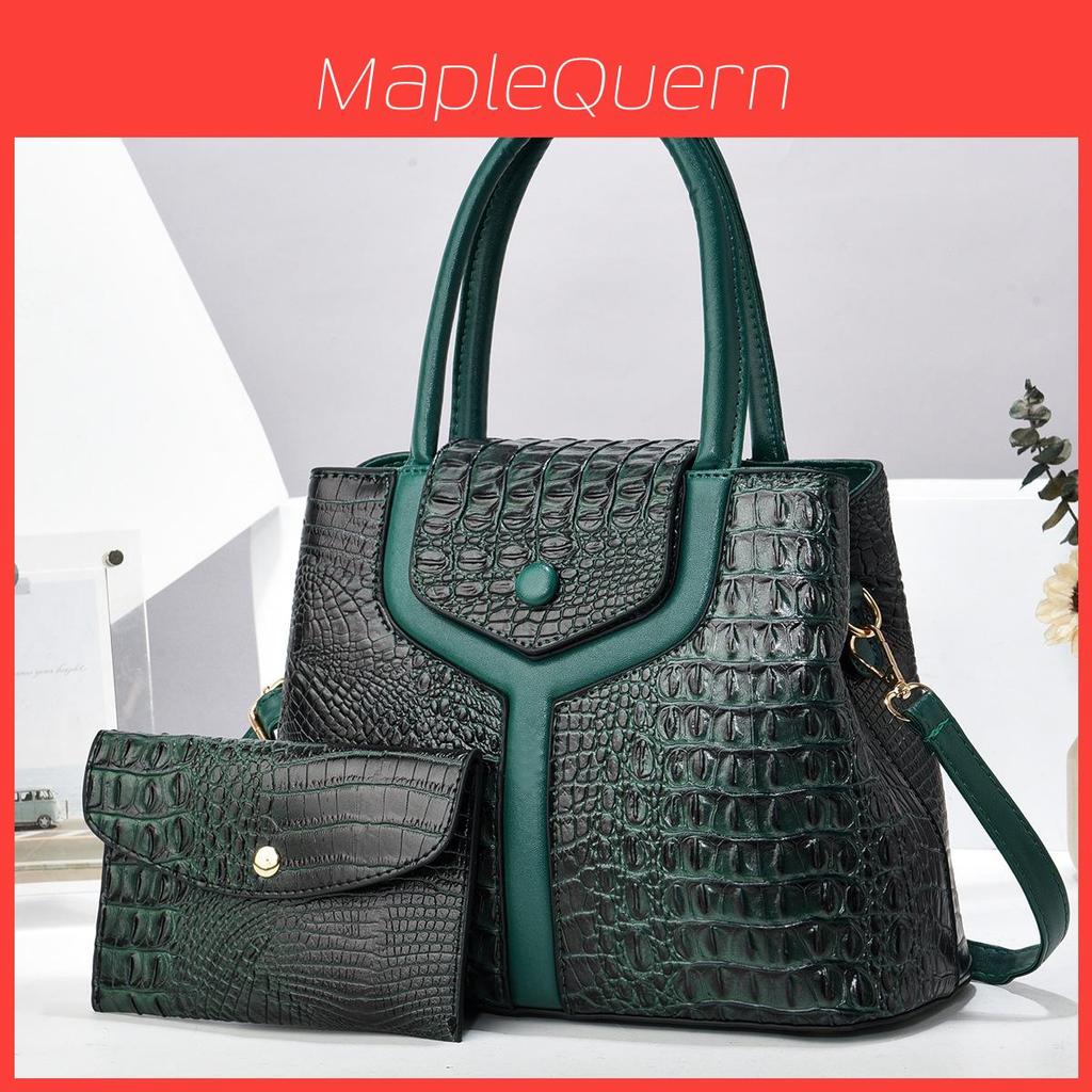 Crossborder Fashion Womens Crocodile Pattern Tote Bag With Large Capacity For Daily Use
