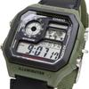 Casio World Time Digital Watch Green Ae 1200whb 3bv