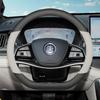 D Shape Anti-slip Leather Steering Wheel Covers Handlebar Cover All Seasons for BYD Tang Dmi/ev Interior Accessories