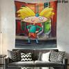 Hey Arnold Wall Tapestry Aesthetic Wall Hanging Printed Fabric Blanket Decorative Tapestries for Bedroom Living Room Home Decor