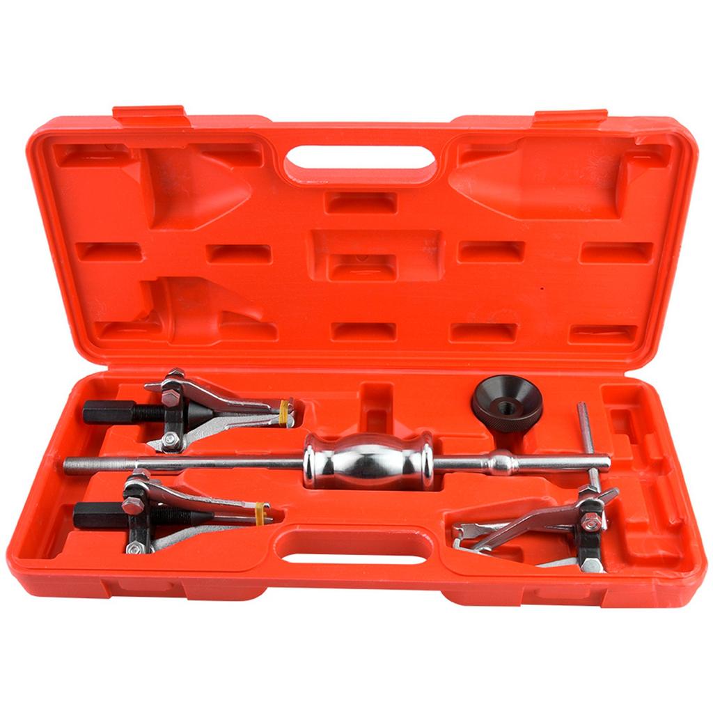 5pcs Carbon Steel Internal External Gear Bearing Puller Removal Tool Slide Hammer Kit