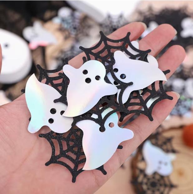 Halloween Confetti: Pumpkin, Spider, Ghost & Web Decor