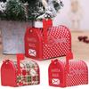 Festive Christmas Iron Mailbox Gift Box Charming Tin With Cartoon Checkered Style For Children