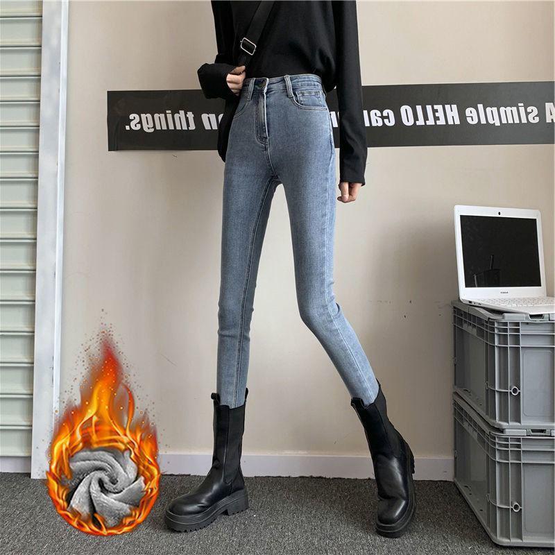 Women s High-Waisted Velvet-Lined Slimming Winter Pants 28